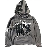 Amiblvowa Y2K Hoodie Men Women Spider Letter Graphic Hoodies Vintage Aesthetic Grunge Sweatshirt Pullover Harajuku Jacket