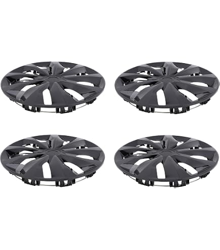 Enjoliveur UniTec Delta 15 Pouces - Noir, Avec Ressort, Cache-Jante Esthétique