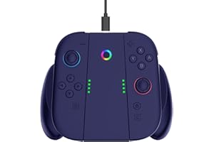YUYIU Switch Charger Handle Suitable for Nin-tendo Switch 2 Accessories, Switch 2 Grip with USB Charging Cable, Charging While Playing, Easy to Install and Remove