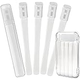 ASTONFOG Eyelid Brush with Soft Silicone for Sensitive Eyelids, Gentle Eyelid Margins Scrub Cleansing Brush for Blepharitis, Dry Eyes Relief, Oil, and Lid Scrub Device(5pcs)