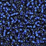 Miyuki Round Seed Beads Size 11/0 8.5g Metallic Emerald/Dk Sapphire