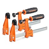 Jorgensen 6” Bar Clamp Set, 2-Pack Steel F Clamp