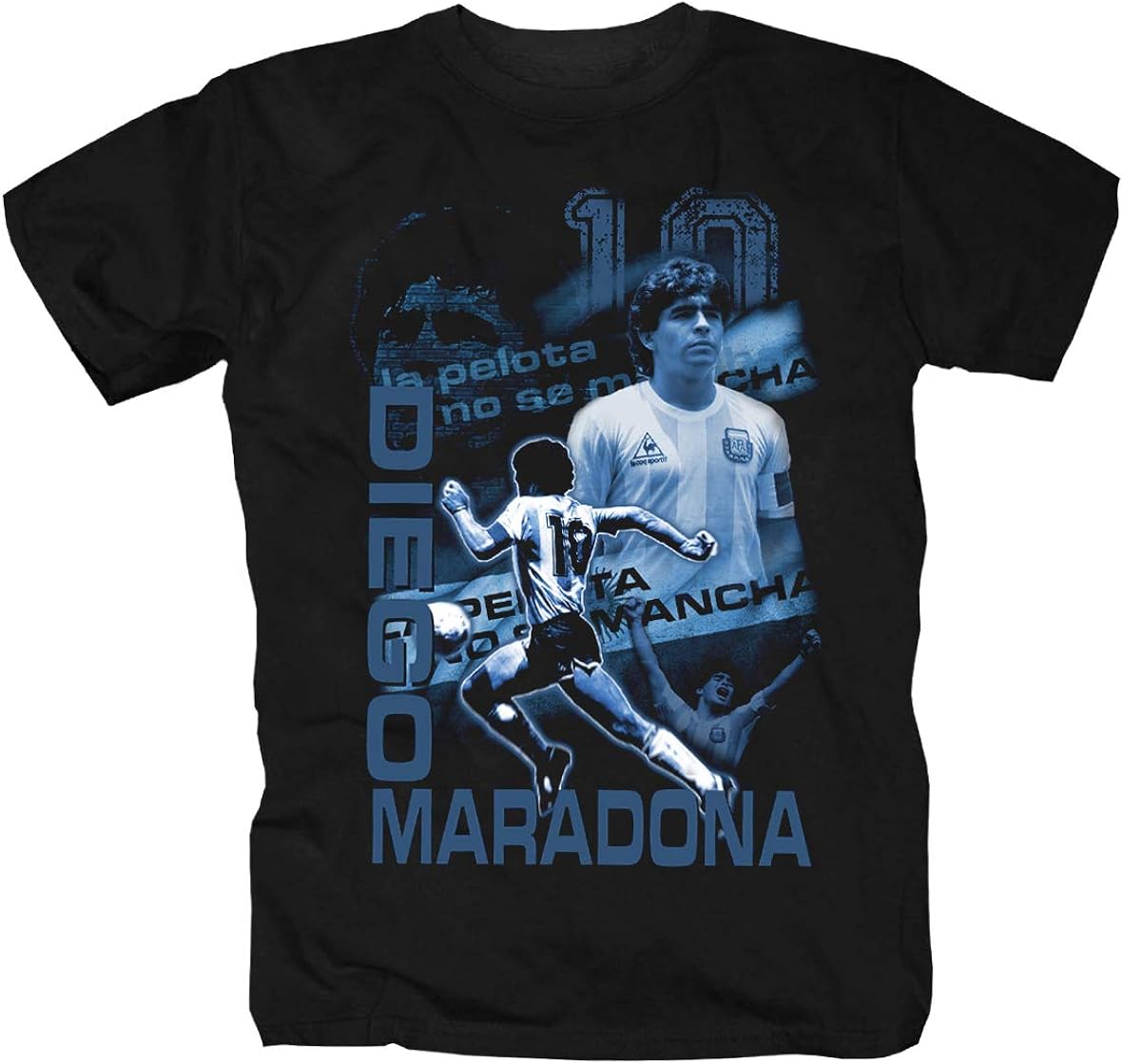 Diego Maradona Soccer Player worship Boca Juniors Shirt Shirt Polo T-Shirt - Black - XXL 