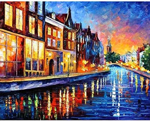 DIY Diamond Oil Painting, NELNISSA Oil Painting Full Drill 40cm x 30cm Crystal Diamond Pictures Arts Crafts for Home Wall Decor