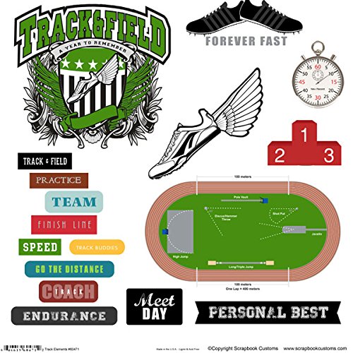 Track and Field Elements 60471 Sticker Cut-outs