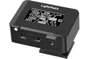 LIGHTNOVA LightMate Lite 2R Light Meter, 30°FOV High Precision Ambient Light Digital Exposure Meter, 0.96in Large OLED Screen, Ultra-Compact 1.24oz, Rechargeable 20H Battery Life, for Film Leica Cameras, Black
