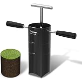 KINGTOP Golf Hole Cutter for Putting Greens, 4 and 6 in Cutting Depths | Carbon steel blade, detachable handle, 10 in soil chamber, clean hole cutting, backyard putting greens