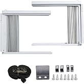 HUAREW Window Air Conditioner Side Panel with Frame | Universal Window AC Accordion Filler Kit for Most 5,000 BTU Units