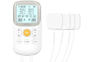JUMPER Electric Muscle Stimulator TENS Unit, 30 Modes 15 Intensity Levels Muscle Stimulator for Pain Relief, Portable Dual Ch