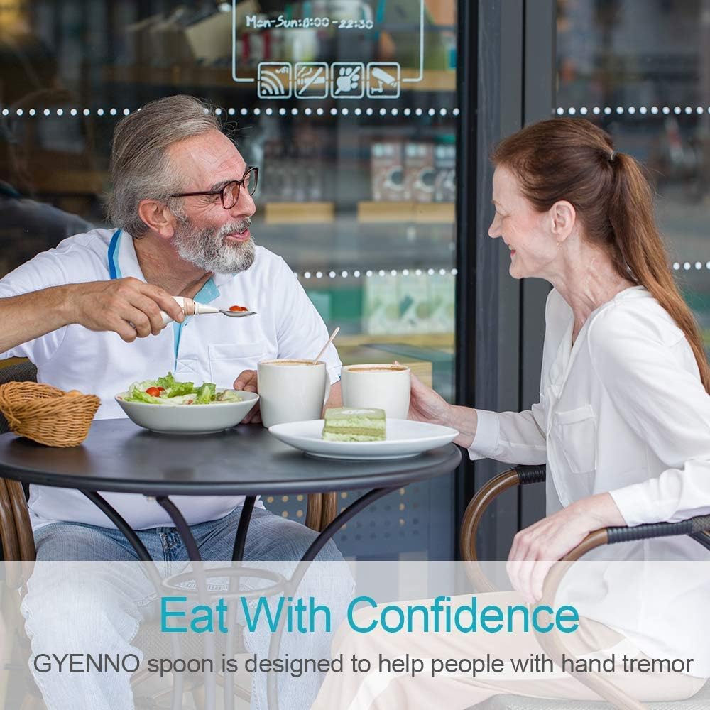 GYENNO Steady Spoon, 4.7 x 1.4 x 1.2 inches, white: Kitchen & Dining