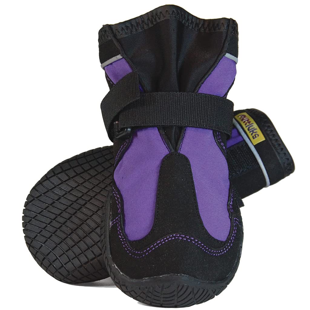 Muttluks, Snow Mushers Winter Dog Boots with Rubber Soles for Cold Weather - 2 Boots