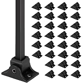 MyeMdan 30 Pcs Iron Baluster Shoes, Swivel Shoes with Screw(Matte Black) | Swivel Shoes with Screw, for 1/2" Square Staircase balusters