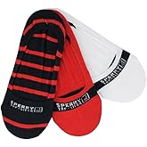 Sperry womens Authentic Original Boat Shoe Liner Socks - 3 Pair Pack - No Show Combed Cotton Comfort
