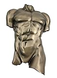 Veronese Bronze Finish Nude Male Torso Wall Hanging