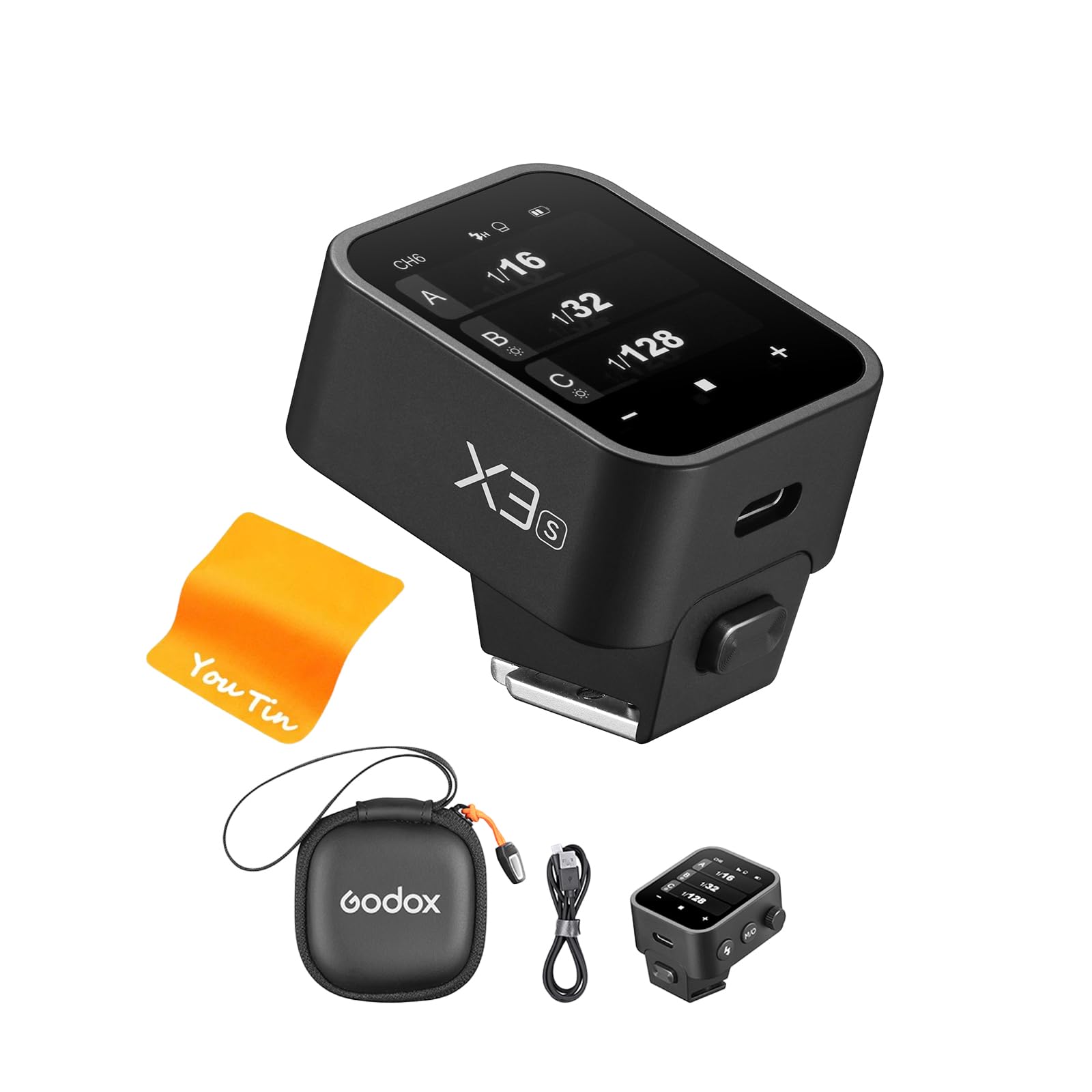 GODOX X3S Wireless Trigger Transmitter Compatible with Sony Cameras 2.4G TTL Flash Trigger, Built-in Lithium Battery, OLED Touchscreen, TCM Transform Function, Durable Hotshoe