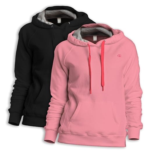 black and pink champion hoodie