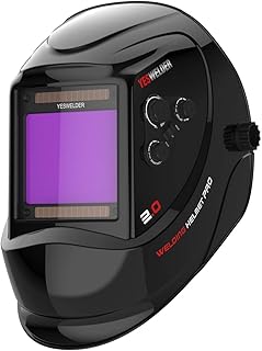YESWELDER Large Viewing Screen True Color Solar Power Auto Darkening Welding Helmet