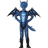 Lopbraa Dragon Costume Kids with Dinosaur Wings, Claw and Mask Set