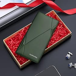 VANNANBA Long Slim Wallet for Men RFID Blocking