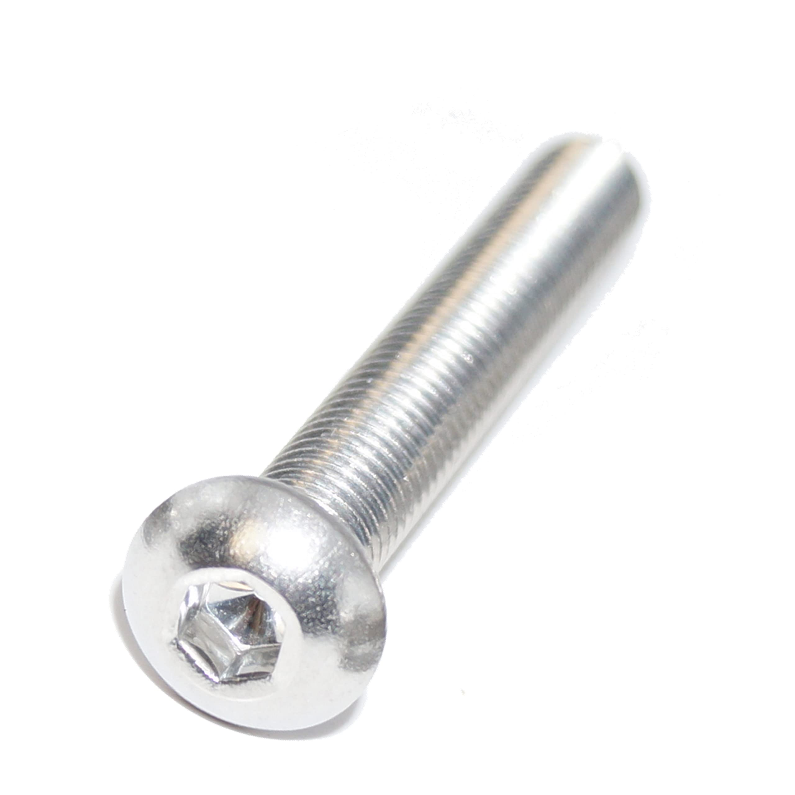 M2X5 M2X5 Mushroom Head Screws with Hexagon Socket ISO 7380-1 A2 Stainless Steel Rust-Proof Countersunk Head Screw Pack of 100