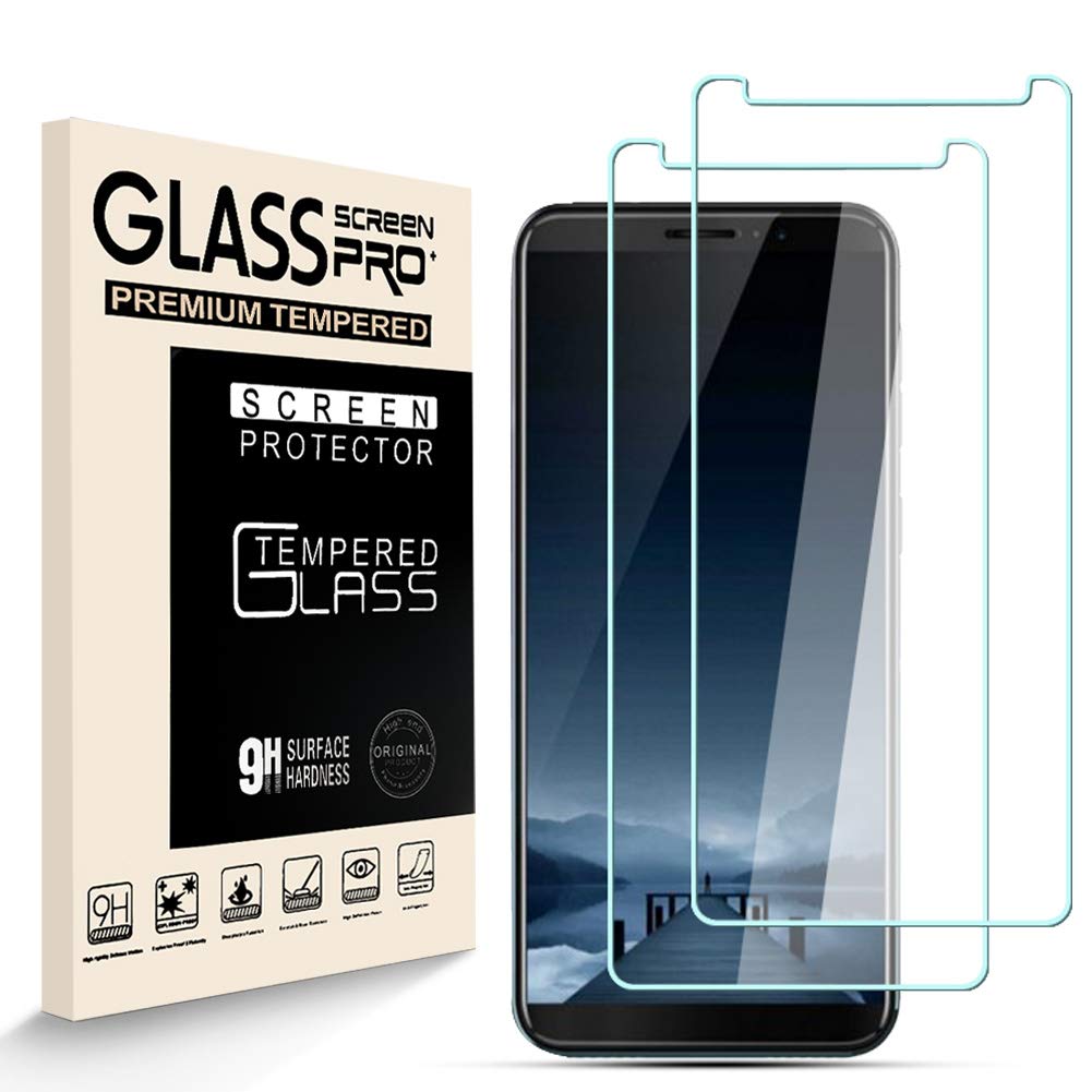HJX Screen Protector for CUBOT J5 [2 Pack], 9H Hardness Tempered Glass, 2.5D High Definition Film, Bubble Free, Screen Protector Compatible with CUBOT J5