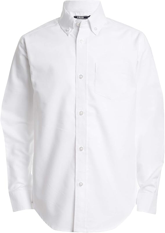 camisa blanca para niño manga larga