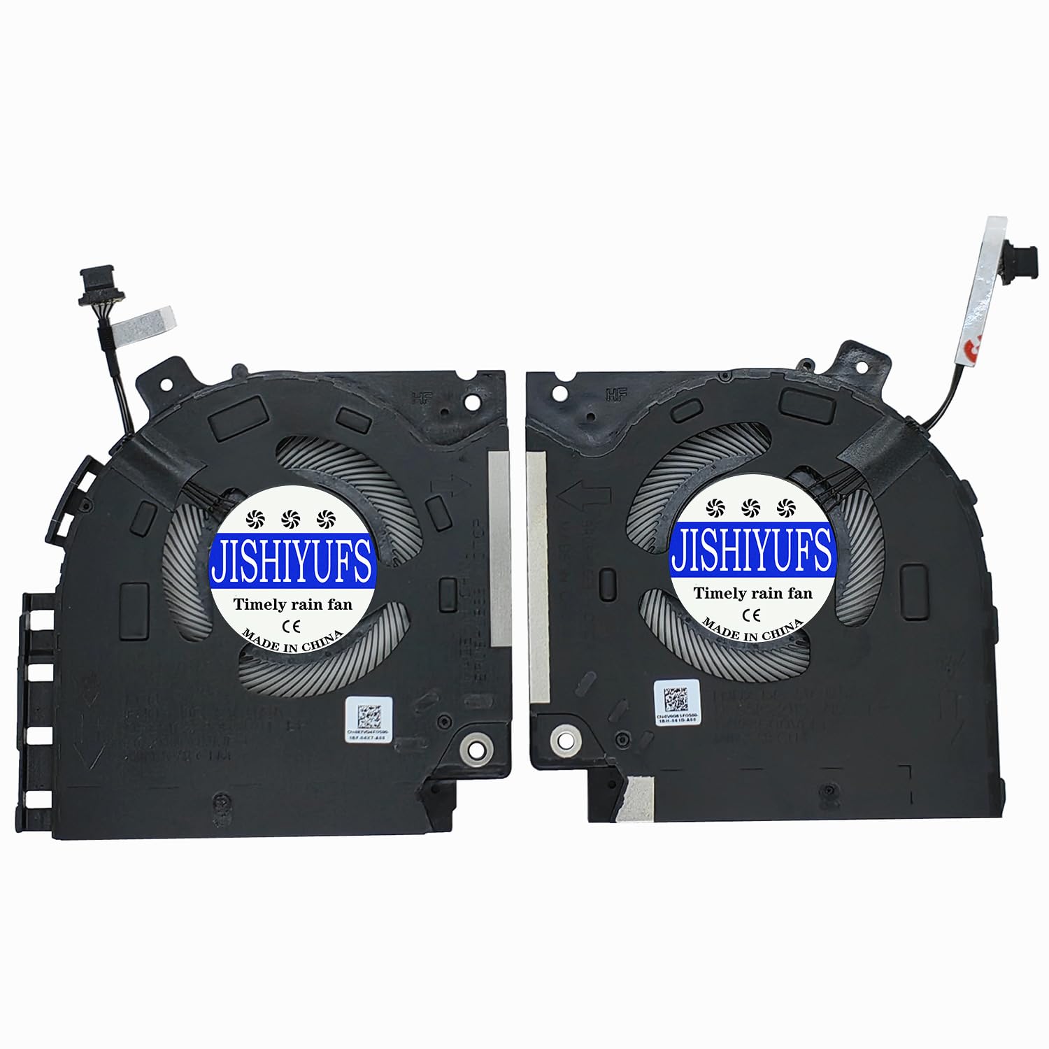 JISHIYUFS New CPU+GPU Cooling Fan for Dell Alienware X15 R1 RTX30 Series 082VD4 0V0G61 0XXXXX DFS5K22305283T FND3 DFS5K22115371S FND2 DC5V 0.5A