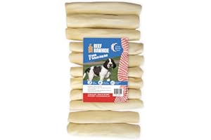 THE AMERICAN MADE TREAT COMPANY American Made Treat Co - Dog Treats, All Natural Flavor Beef Rawhide Chip Rolls, Puppies to Seniors, Dental Dog Bone Alternative - 5” Rolls -22 Pack