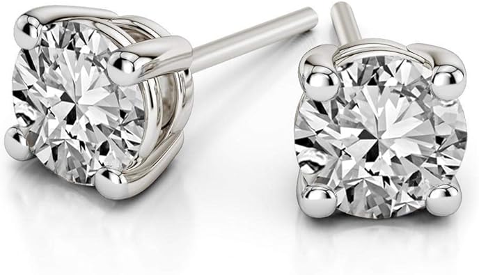 Natural Diamond IGI Certified 1/5-1 ct Diamond Stud Earrings TCHT17633