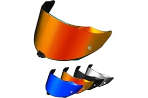 PSLER R2R Helmet Tinted Visor R2R Pinlock-Ready Face Shield Replacement for KYT R2R,Deep Red