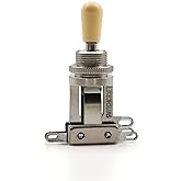 Switchcraft 3-Way Toggle Switch - Short Straight with Genuine Cream Switchcraft Tip for Les Paul Electric Guitars