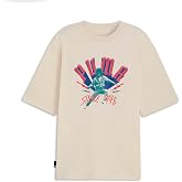 PUMA Mens Village Wear Graphic Crew Neck Short Sleeve Casual Tops Casual - Black