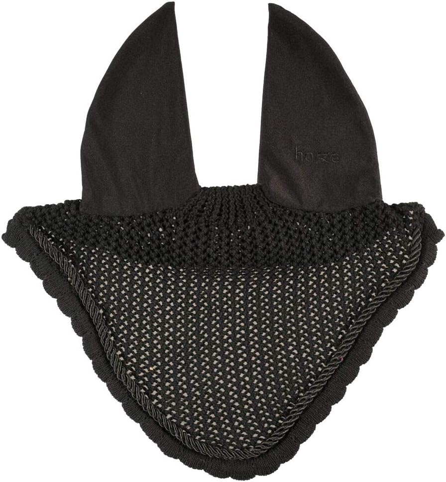 HORZEHorze River Ear Net - Black/Black - Horse