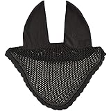 HORZEHorze River Ear Net - Black/Black - Horse