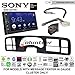 Sony XAV-AX100 Double Din Install Kit with Bluetooth Android Auto Apple Carplay No CD Fits 1999-2002 Silverado, 1999-2002 Tahoe, 1999-2002 Yukon
