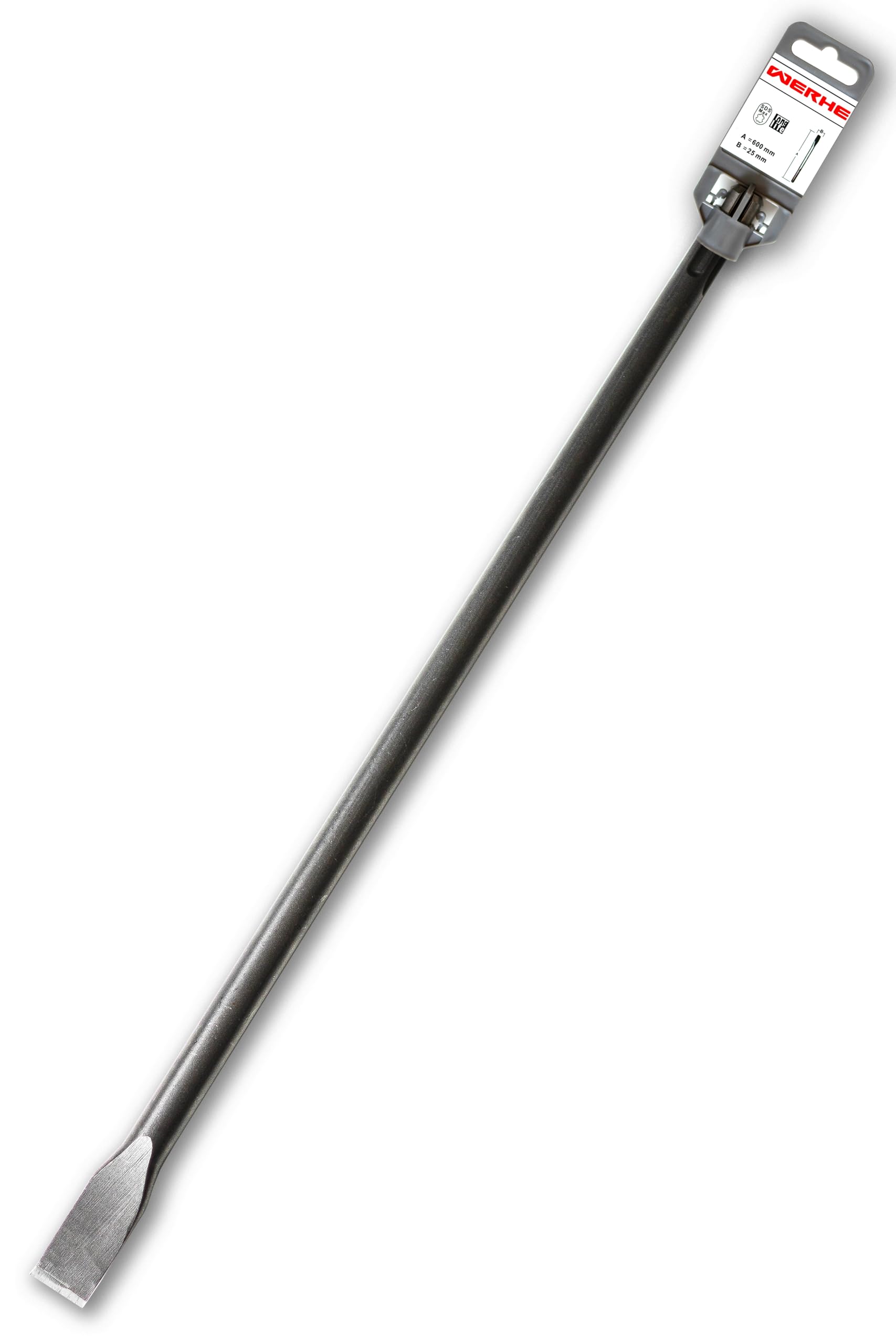 WERHE Professional SDS Max Wide Cold Chisel 25 x 600 mm Flat