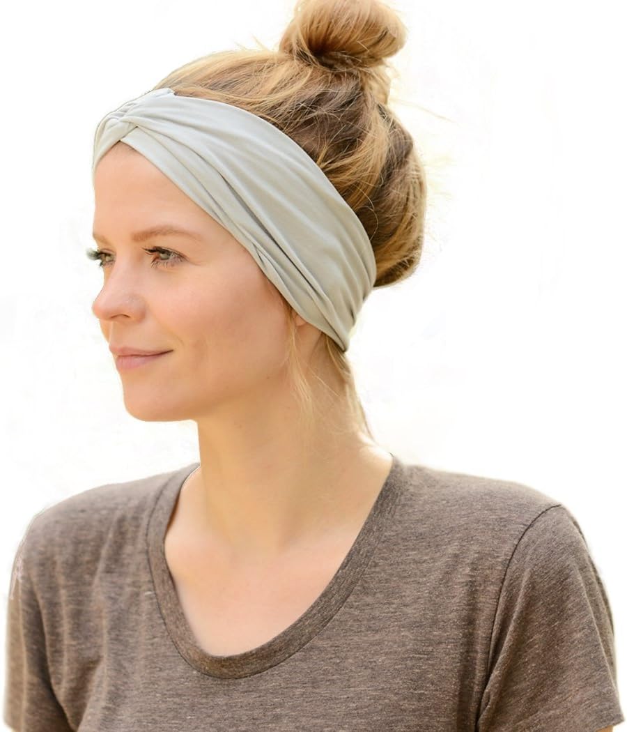 CHARM Japanese Yoga Headband for Women - Mens Sports Bandana Turban Hair Bands