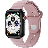 UPPERCASE Designs Premium Silicone Watch Band, Compatible with Apple Watch (42/44/45/49mm, Pink)
