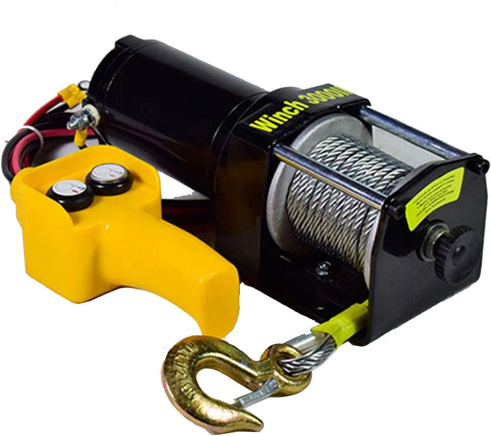 Amazon.co.jp： 電気ウインチ、12V / 24V単線防水牽引ウインチ、ATV UTV ホーム＆キッチン