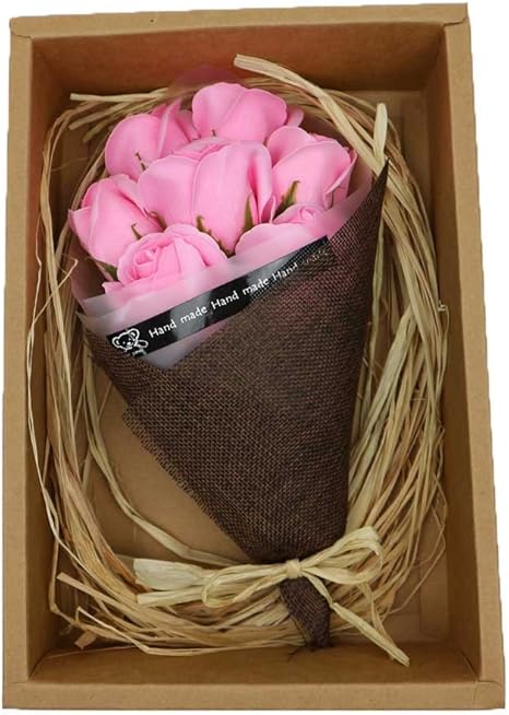Amazon Taruma 石鹸 香り 枯れない 花束 バラ ソープフラワー いい香り アロマ 飾り ピンク 造花 オンライン通販