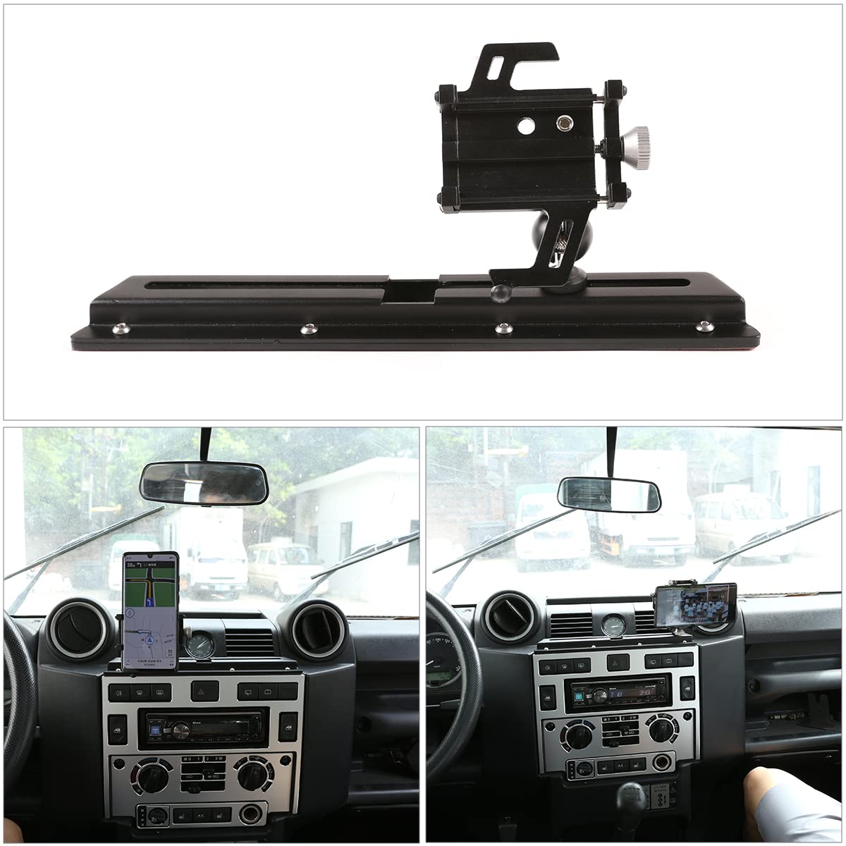 METYOUCAR Aluminum Car Phone Holder Phone Mount Car Navigation Bracket For LR Defender 90 110 2008-2018 Car Accessories