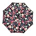Ylovetoys Double Layer UV Proof and Windproof Inverted Umbrella for Car Outdoor (Red Flower)