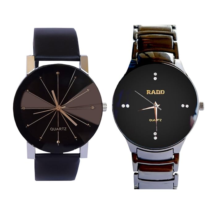 VITREND (R-TM) New Official Look Radd and Diamond Studded Round Dial Combo Watches