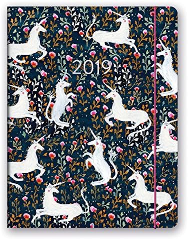 Orange Circle Studio 2019 Just Right Monthly Planner, August 2018 - December 2019, Stay Magical Unicorns