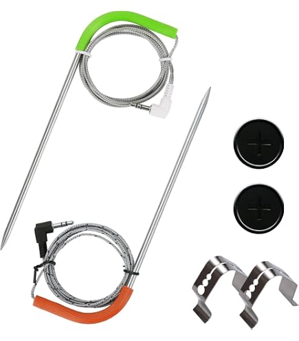Traeger Fleischsonden-Set BAC431 – Edelstahl, Digitaler Thermostat, Für Alle Fleischsorten