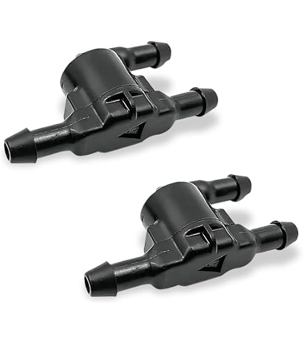 7-Piece Windscreen Wiper Washer Nozzle Kit | 4-Way Check Valve & Hose | Universal Fit