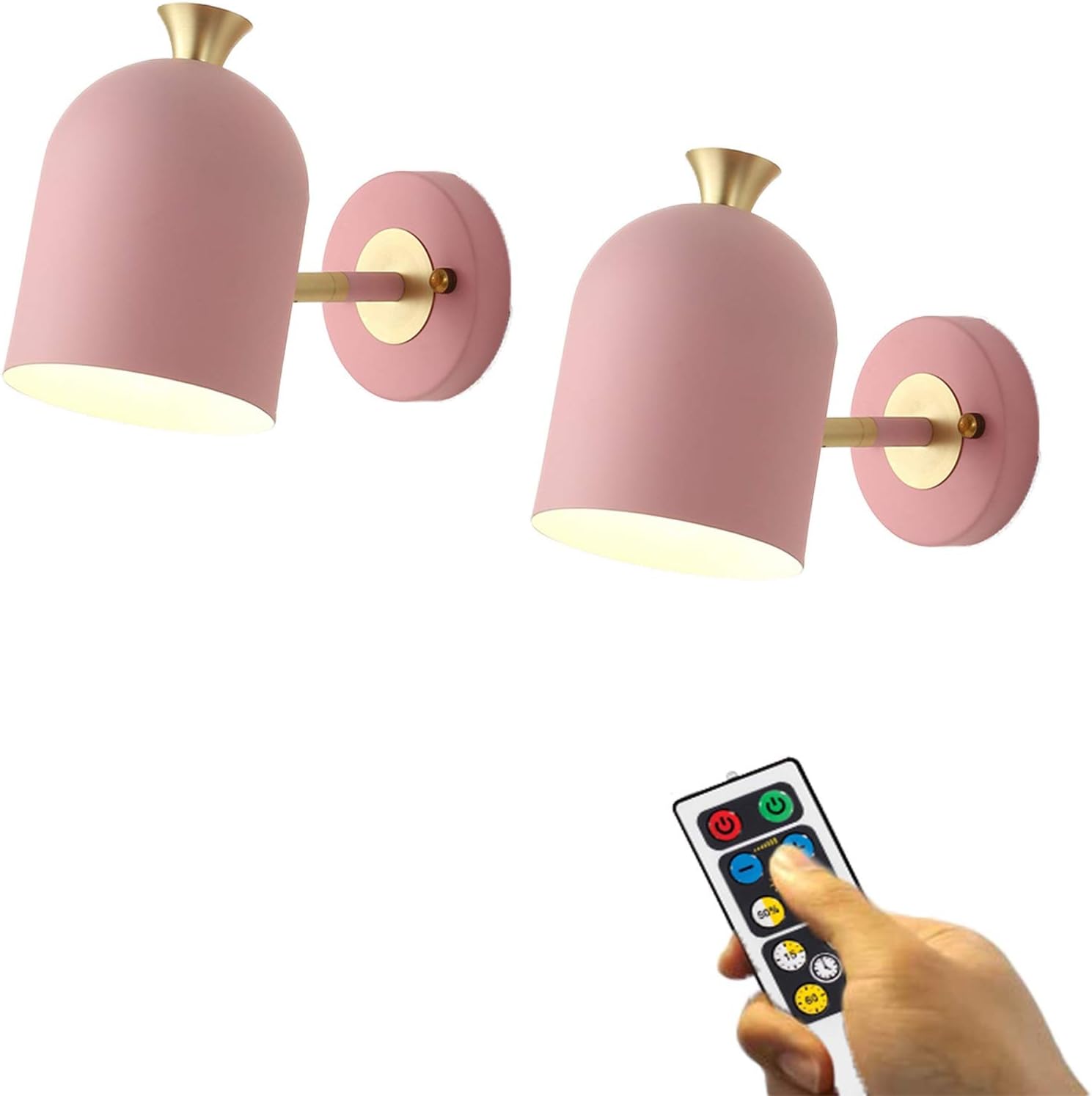 Lámpara de pared nórdica regulable con pilas LED apliques de pared para