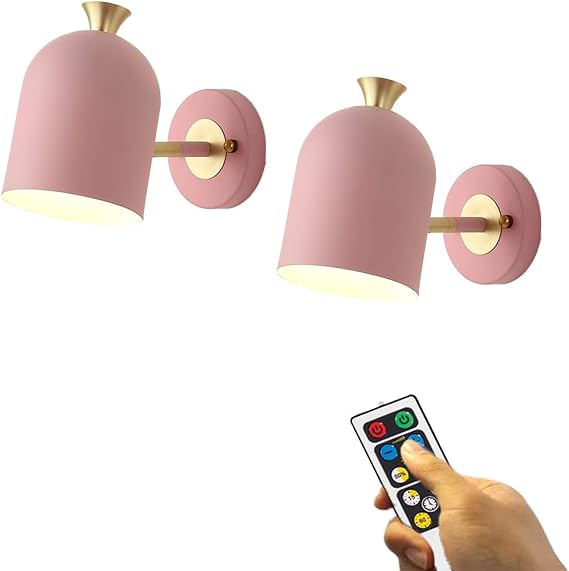 Lámpara de pared nórdica regulable con pilas LED apliques de pared para