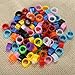 100pcs Bird Rings Leg Bands for Pigeon Parrot Finch Canary Hatch Poultry Rings