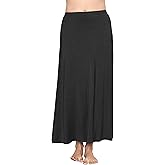STRETCH IS COMFORT Knee Length and Midi A-Line Flowy Skirt | Comfortable Clothes for Women | S-5X